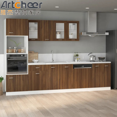 গুণ  Particle Board Kitchen Cabinets in Industrial Style with Artificial Quartz Countertop কারখানা